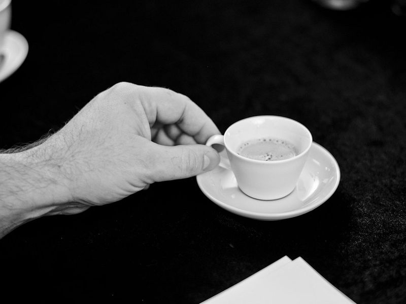 Frisch gebrühter Espresso bei dem Teamevent in Frankfurt